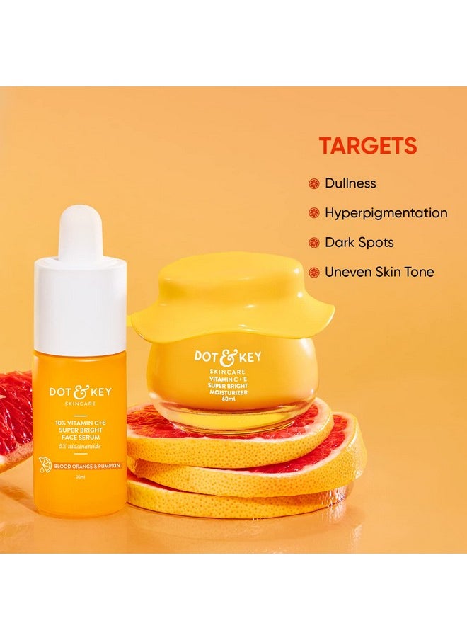 Dot & Key Vitamin C + E Superbright Skin Care Serum & Moisturizer Combo Vitamin C Moisturizer 60Ml & Vitamin C Face Serum 30Ml For Glowing Skin For Women & Men  - Image 3