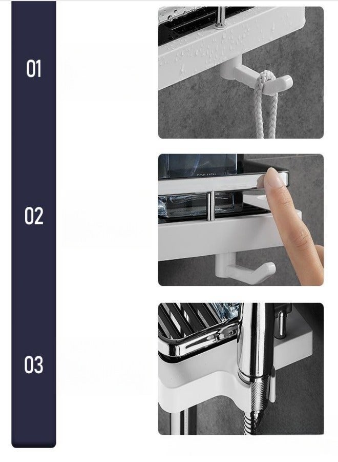 ميكسد دش الحمام الإطار التشطيب الجهاز مع مشبك - Image 4