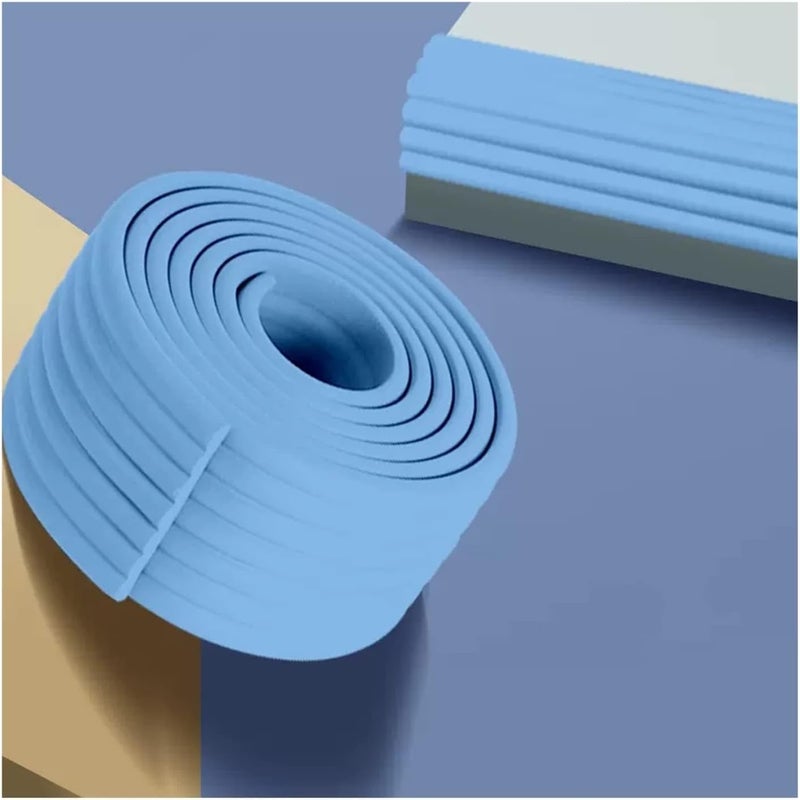 Corner protectors Edge Bumpers Kit, Strong Adhesive Double Sided Pre-Taped Foam Corner Guards, Sharp Edge of Table(Blue,10m) - Image 1