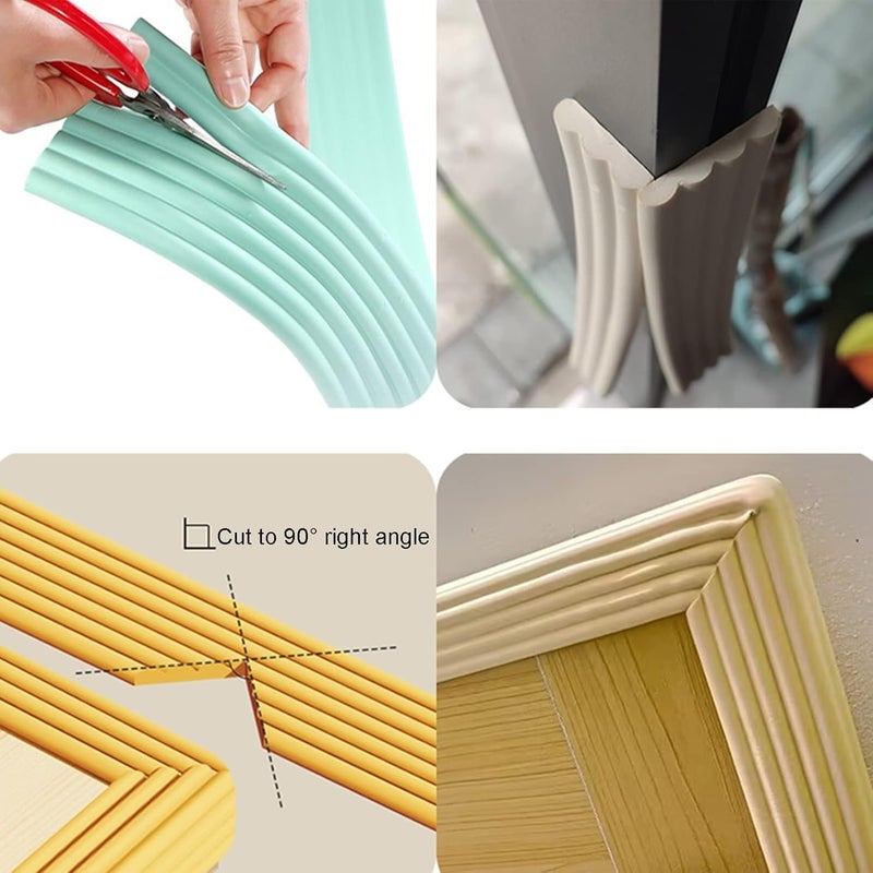Corner protectors Edge Bumpers Kit, Strong Adhesive Double Sided Pre-Taped Foam Corner Guards, Sharp Edge of Table(Blue,10m) - Image 2