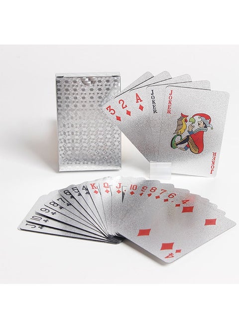 Playing Cards New Silvery Style Waterproof Playing Cards Game Multicolored Good Quality And Durable Authentic Details Party Card PVC 87MM*57MM