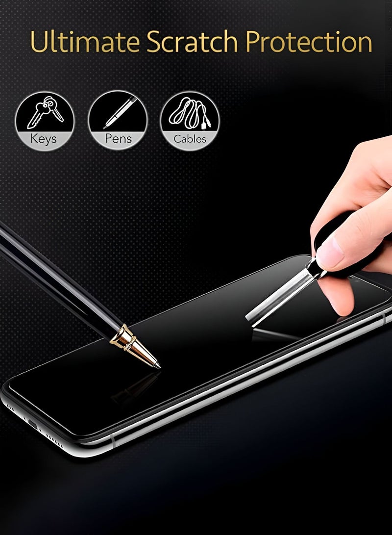 Wtech Xiaomi Poco X7 5G 2025 Premium Edge-Pro Matte Ceramic Privacy Full Glue Full Cover Matte Flexible Screen Protector (MSGPCP) - Clear/Black - Image 4