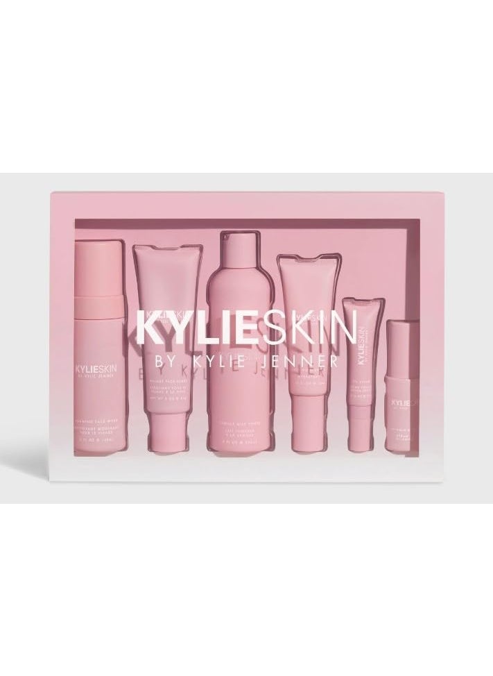 Kylie Skin - Kylie Skin Care Set: Face Wash, Toner, Scrub, Serum, Moisturizer, Eye Cream - Cruelty, Gluten & Paraben Free - Image 1