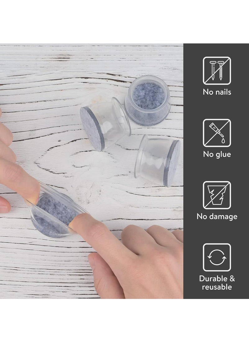 Loquat 8 Pcs Chair Leg Floor Protectors Chair Leg Covers Caps Furniture Pads for Hardwood Floors - Image 2