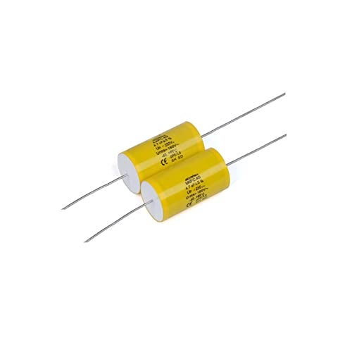 YEGAFE 2pcs 4.7uF 250V Axial Audio Speaker Crossover stepless Film Capacitor 5% Audio Crossover Tweeter Precise Pairing - Image 1