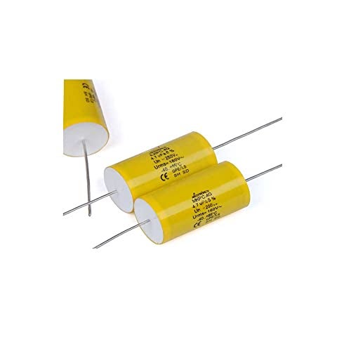 YEGAFE 2pcs 4.7uF 250V Axial Audio Speaker Crossover stepless Film Capacitor 5% Audio Crossover Tweeter Precise Pairing - Image 3