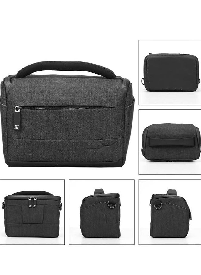 DSLR Camera Shoulder Bag Waterproof Portable Anti-Shock Digital Camera Case,Single Shoulder Camera Bag, Adjustable Shoulder Strap Compatible Protector for Camera Lens and Accessories