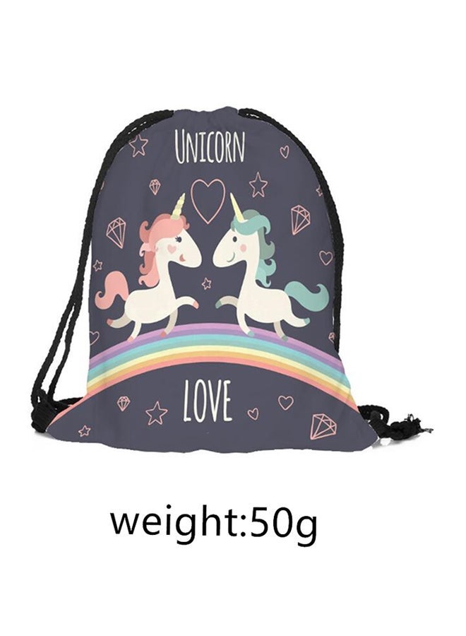 Unicorn 3D Digital Printing Pocket Backpack Multi Color - Image 3