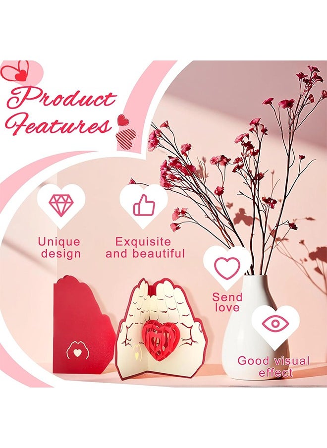 Lemon Pop Up Anniversary Cards Heart Tree Couple, 3D Handmade Cherry Blossom Romantic Love Letter, PopUp Wedding Birthday Card, Valentine's Day Card Gift for Wife, Husband, Her, Him, with Envelope  - Image 5