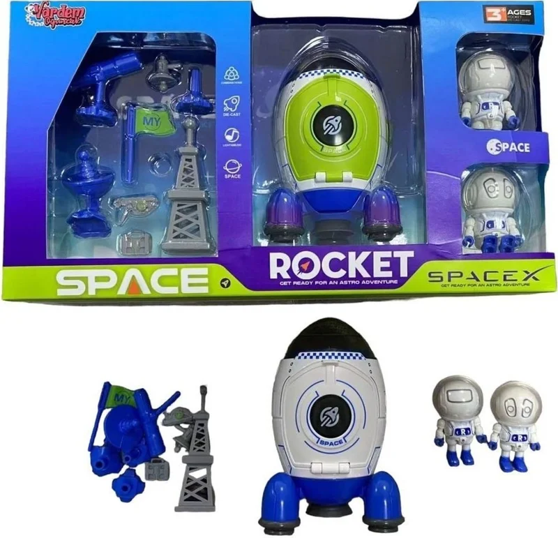 Vardem Oyuncak Vardem Toys MY66-Q1207 Light and Music Space Rocket - Vardem Toys