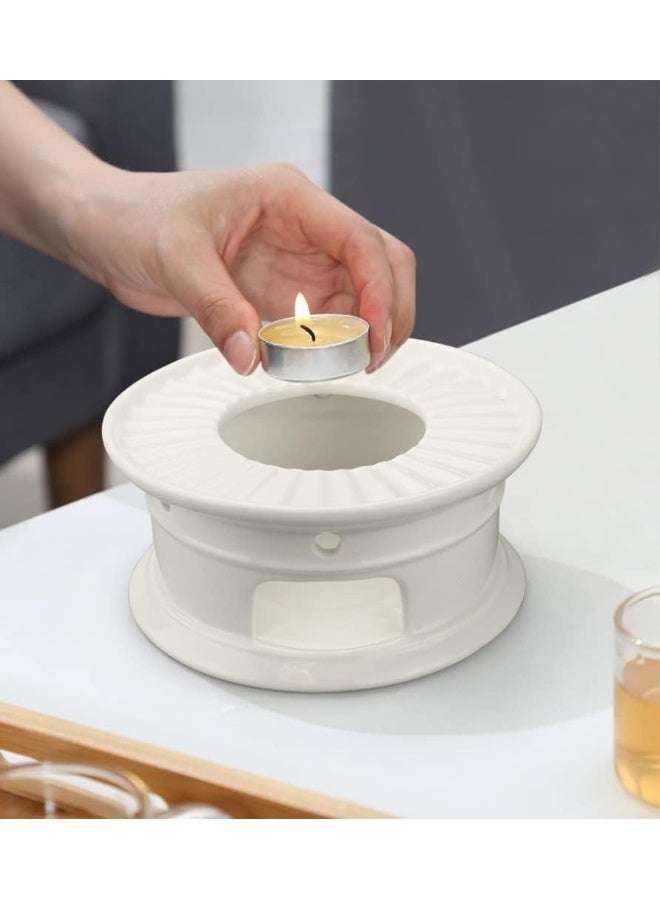 Sun's Tea TM Super White Ceramic Teapot Warmer - Image 2