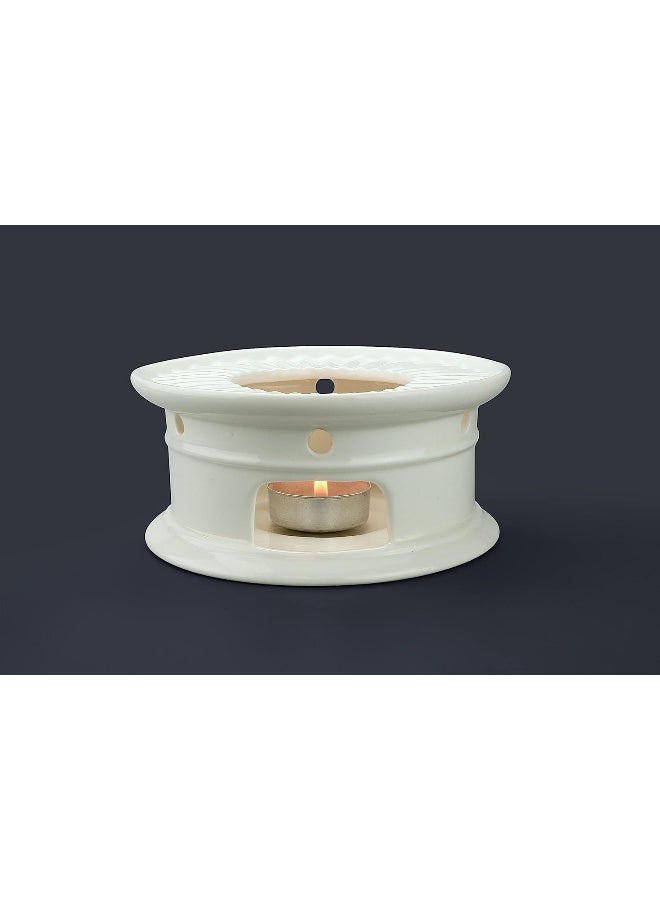 Sun's Tea TM Super White Ceramic Teapot Warmer - Image 1