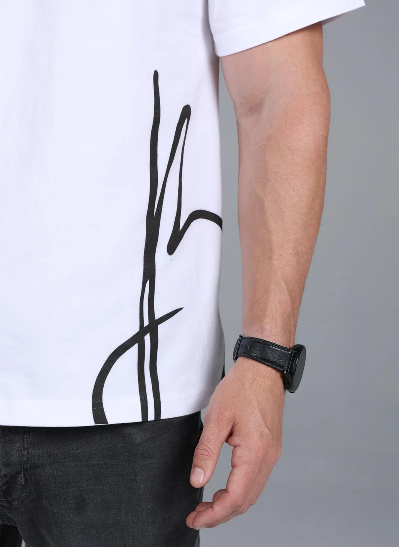 Blañce UAE B Classic Oversized Fit T-Shirt - White