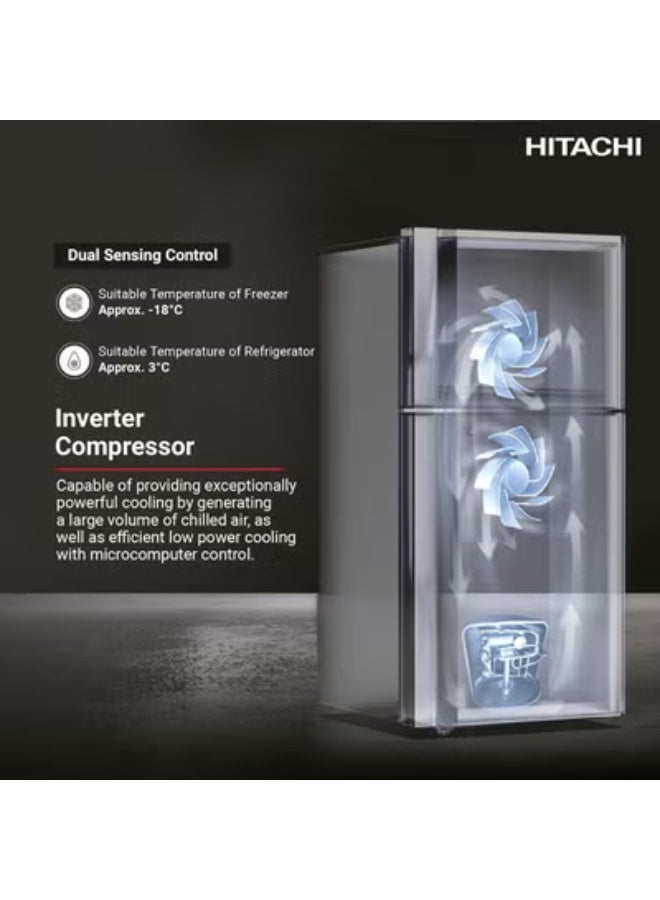 Hitachi Top Mount Refrigerator 655 L Gross / 450 L Net with Inverter Compressor and Touch Screen Control - Premium Silver RV655PUK0K4PSV Premium Silver - Image 4