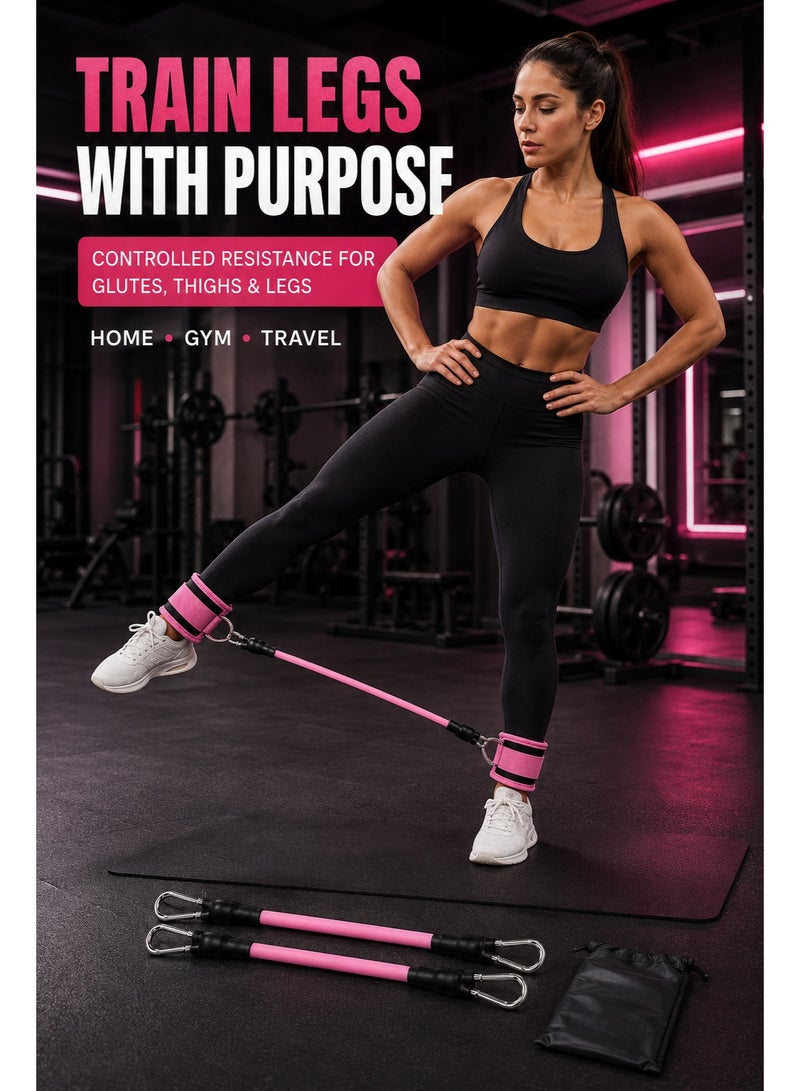 Strength Training Rigs,Ankle Resistance Bands with Cuffs,Ankle Bands for Working Out,Ankle Resistance Band for Leg,Booty Workout Equipment for Kickbacks Hip Fitness Training,Exercise Bands for Lift Women - Image 2