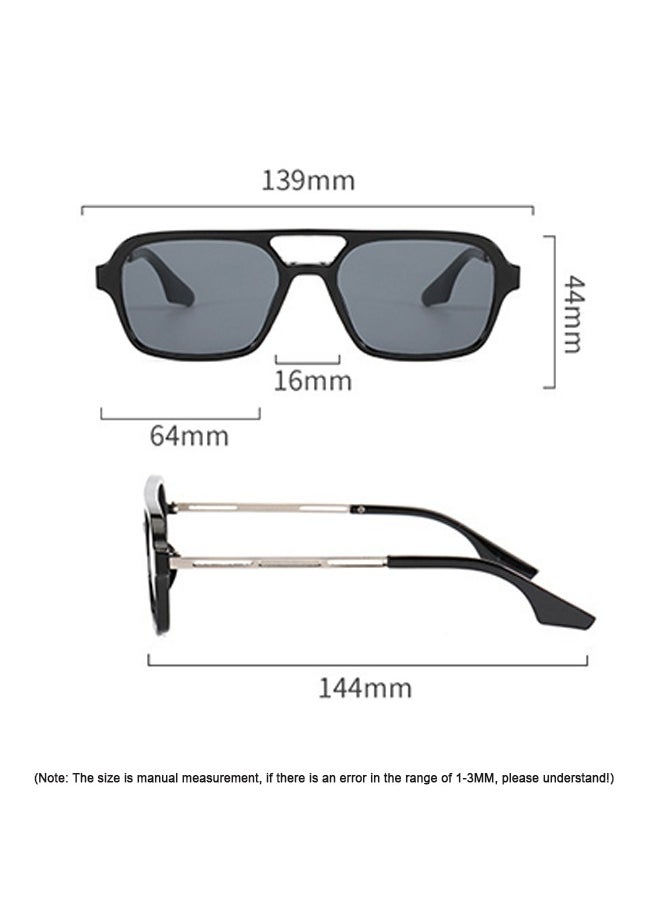Ocean - 70S Retro Aviator Sunglasses for Women and Men, Classic Square Frame UV Protection Shades, Metal Design Eyewear, UV400 Protection - Image 1