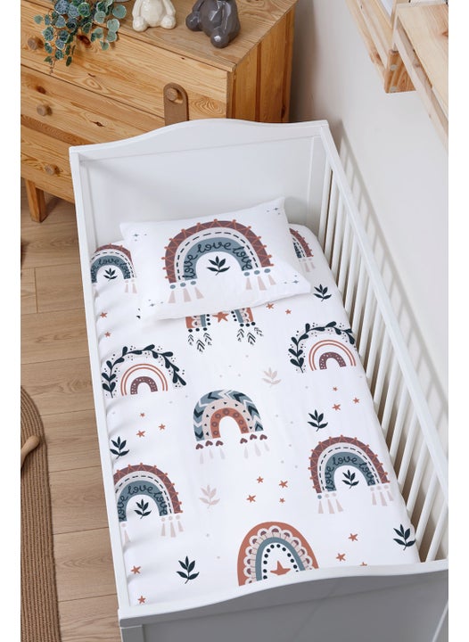 Fitted Sheet Set (70X130+15) - For Baby Series - Tassel Rainbow