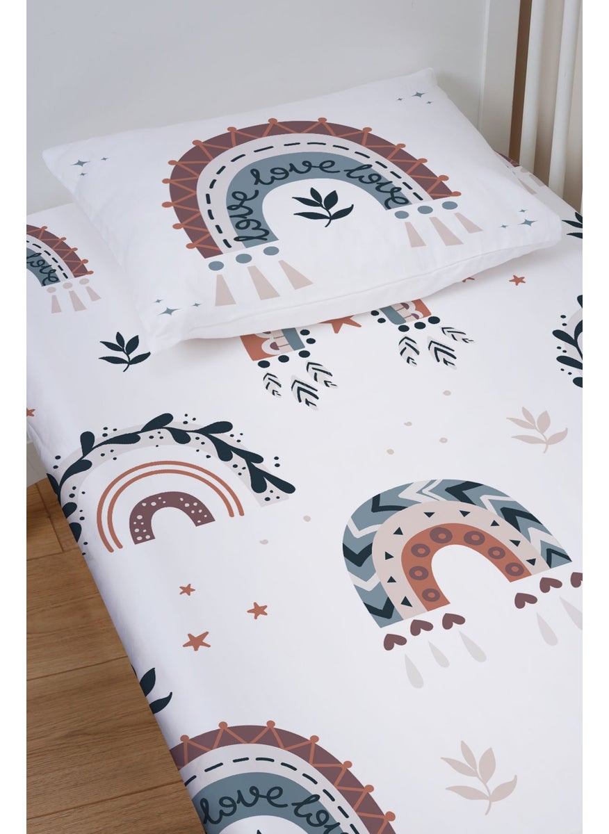Tuğba Kuğu - Fitted Sheet Set (70X130+15) - For Baby Series - Tassel Rainbow - Image 1
