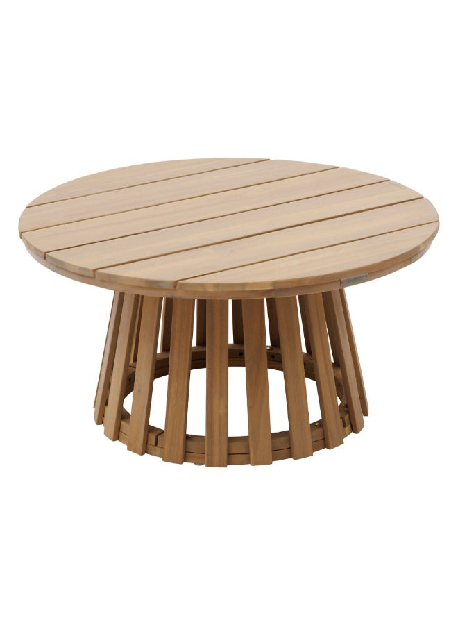 Hesperide Osuna Round Acacia Garden Side Table Brown 80 x 40 cm 205183 - Image 1