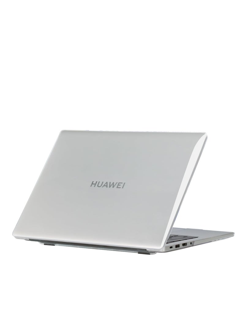 Hard Shell Case Protective Snap On Cover Compatible with Huawei MateBook Plastic Hard Shell Laptop Case Cover (Crystal Clear for MateBook D14 (2023/2024)) - Image 1