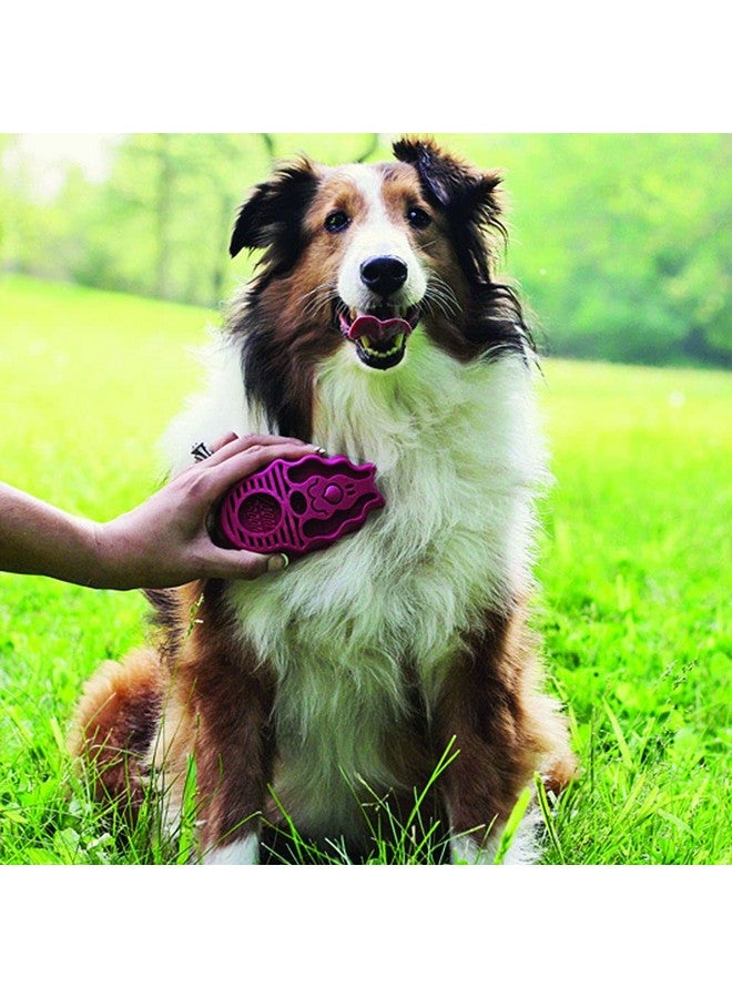 Kong Zoomgroom  Dog Brush For Grooming And Shampooing  Red Brush For Large Dogs - Image 2