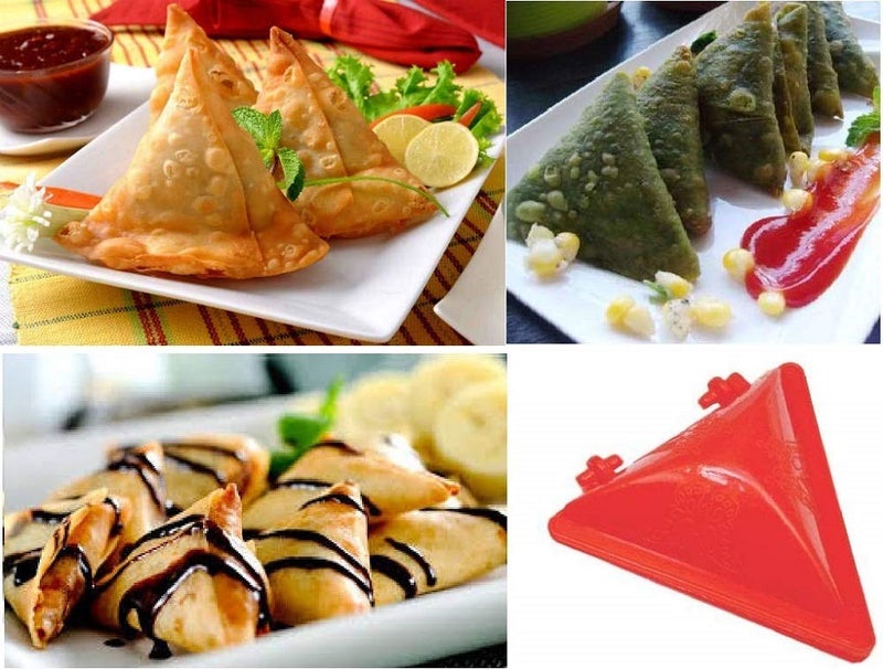 PARAM Param Samosa Kachuri MakerCutletModak Gujiya Pie Mould Maker Kitchen Tool Set of 3  - Image 4