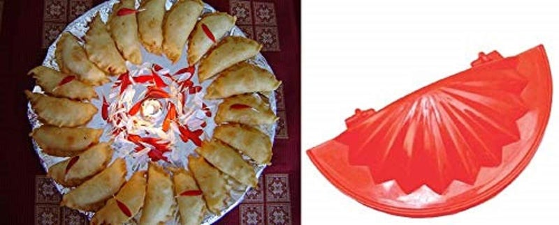 PARAM Param Samosa Kachuri MakerCutletModak Gujiya Pie Mould Maker Kitchen Tool Set of 3  - Image 3