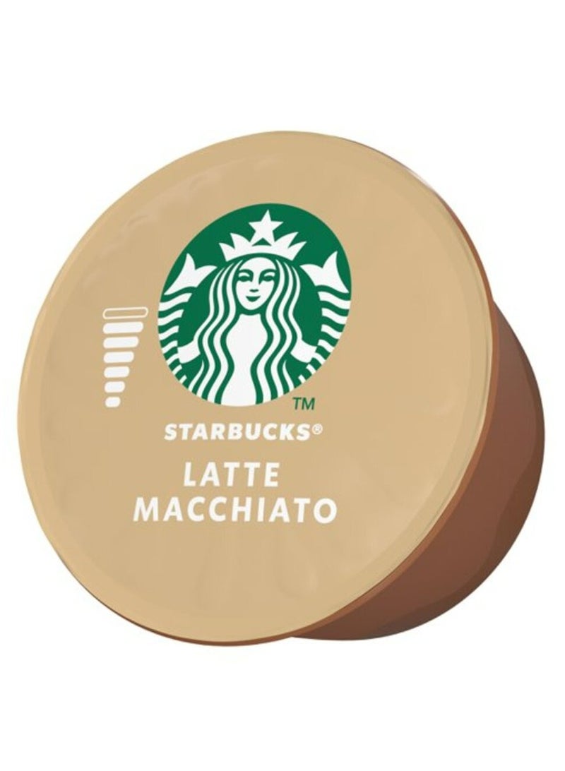 Starbucks Dolce Gusto Latte Macchiato 12 Coffee Capsules 129g - Image 2