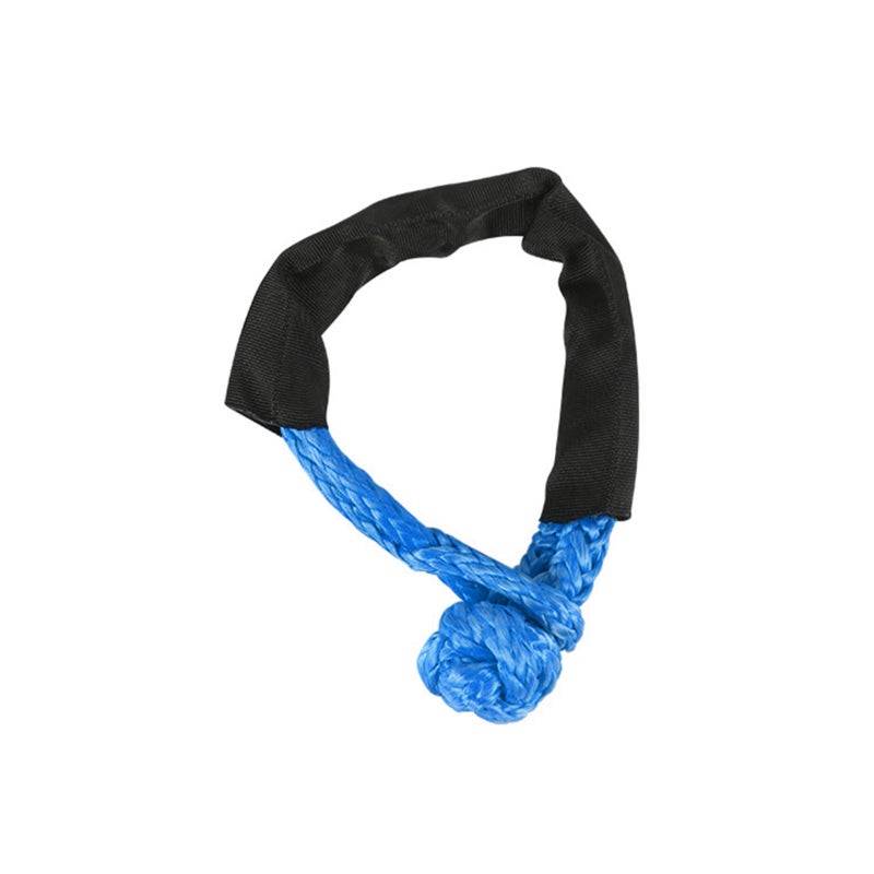 Synthetic Soft Shackle, Soft Shackle Recovery Rope with Sleeves for Boating ATV UTV SUV Truck Off-Road Recovery (Blue) - Image 1