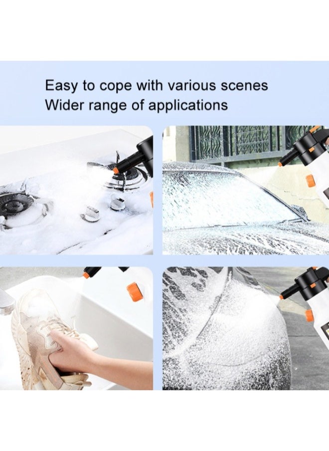 Generic Electric Foam Sprayer Car Wash Watering Can Corrosion Resistant Durable Foam Cleaner 2L  - Image 3