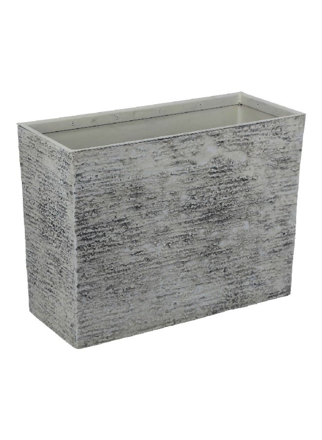 serene Bellan Durable Weathered Rock Fiberglass Planter Grey 45 x 60.5 x 25 cm SL6163C - Image 3