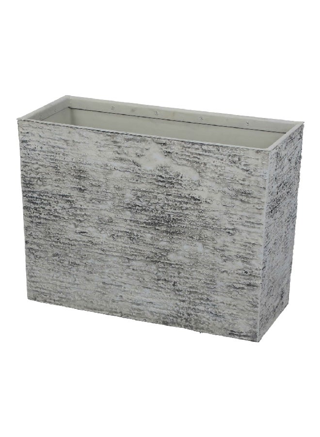 serene Bellan Durable Weathered Rock Fiberglass Planter Grey 45 x 60.5 x 25 cm SL6163C - Image 2