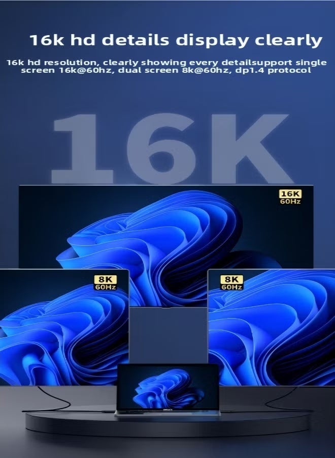 الصفحة الرئيسية كابل Thunderbolt 5 (1.5 متر) بزاوية 90 درجة من USB-C إلى USB-C | شحن سريع PD 3.1 240 واط، دعم شاشة 16K/8K/4K، سرعة 120 جيجابت/ثانية/80 جيجابت/ثانية | متوافق مع Thunderbolt 4/3، USB 4.0، سلسلة iPhone 17/16، MacBook Air، أجهزة الكمبيوتر المحمولة، الشاشات، eGPU - Image 2