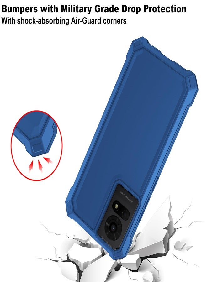 Ailiber for TCL T434D Phone Case, TCL K24 Case with Screen Protector, Dual Layer Protective, Shockproof Corner TPU Bumper, Slim Silicone Heavy Duty Cover for TCL K24/K23/50 LE-Blue - Image 4