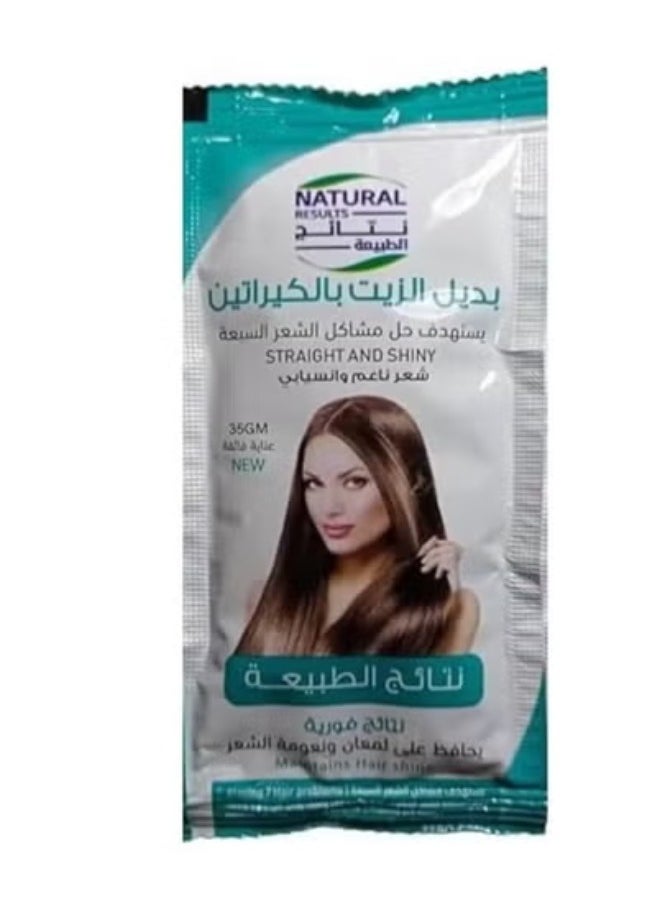 Natural Nature's Product – Keratin Oil Replacement for Smooth & Silky Hair (3 Sachets)  - Image 3