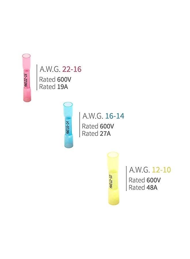 NIBEMINENT 200-Piece Solderless Wire Connectors Set multicolour - Image 4