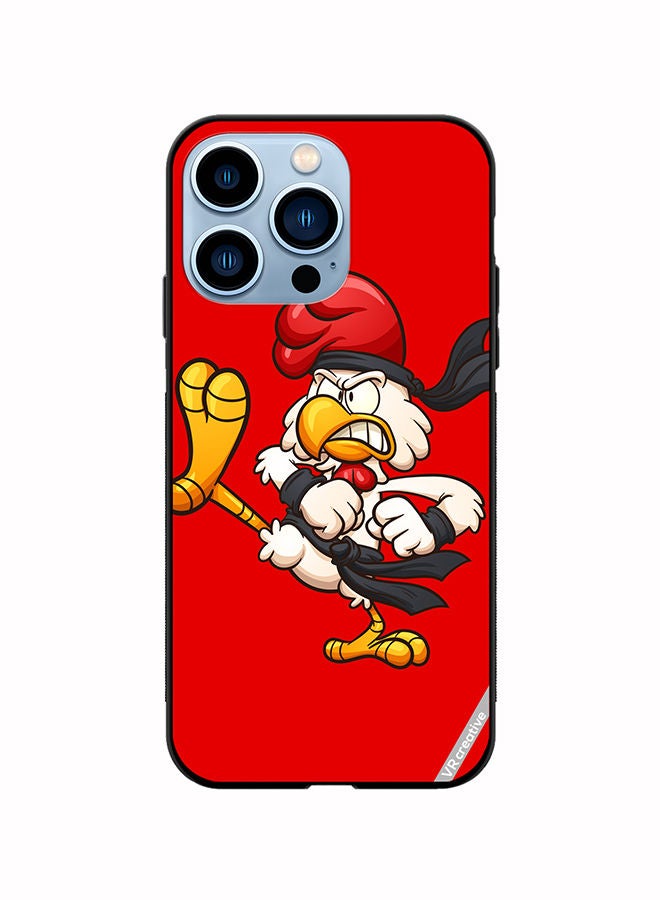 VR CREATIVE Protective Case Cover For Apple iPhone 13 Pro Karate Chicken Design Multicolour - Image 1