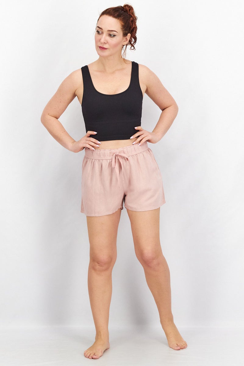 Tchibo Women Solid Basic Shorts, Pink - Image 3