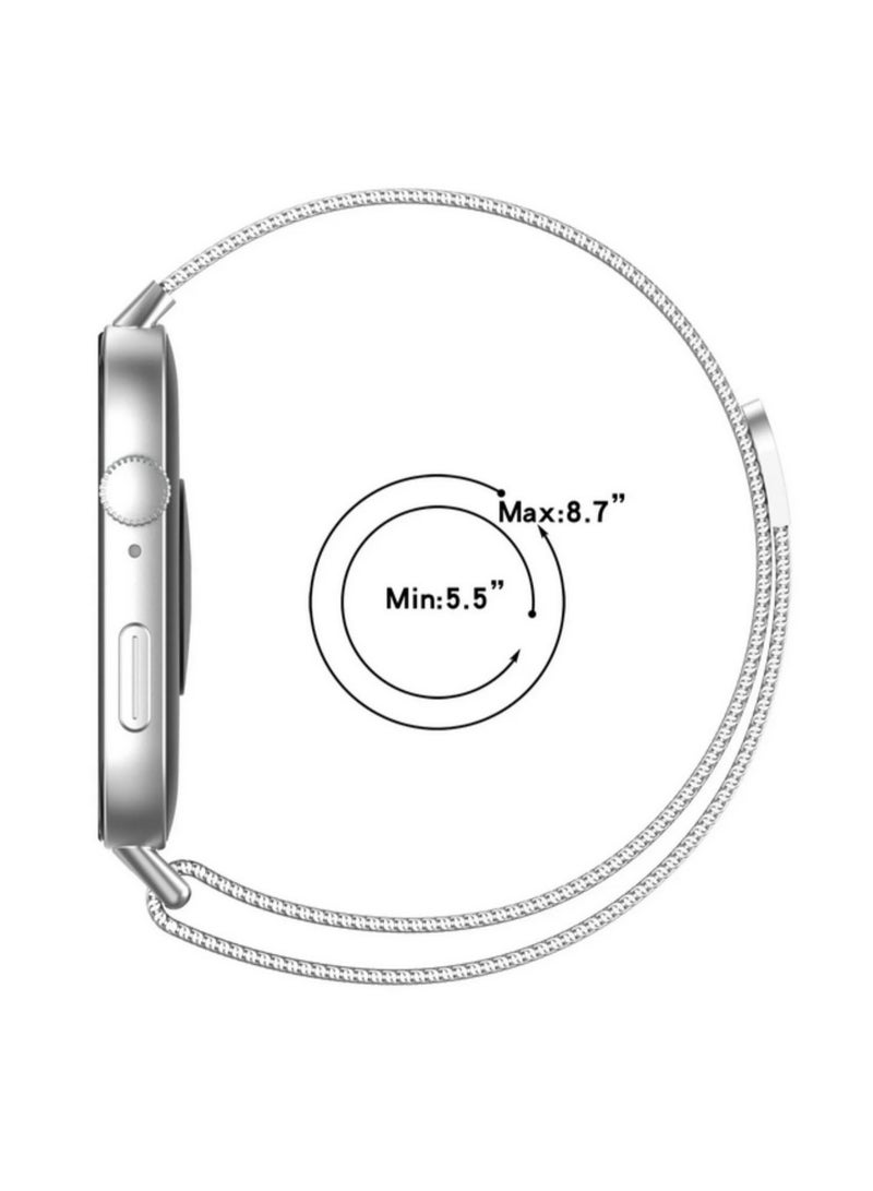 Metal Milanese Strap for Huawei Watch Fit 3 Magnetic Adjustable Bracelet To Replace Wristband for Huawei Watch Fit 3 Accessories - Image 3