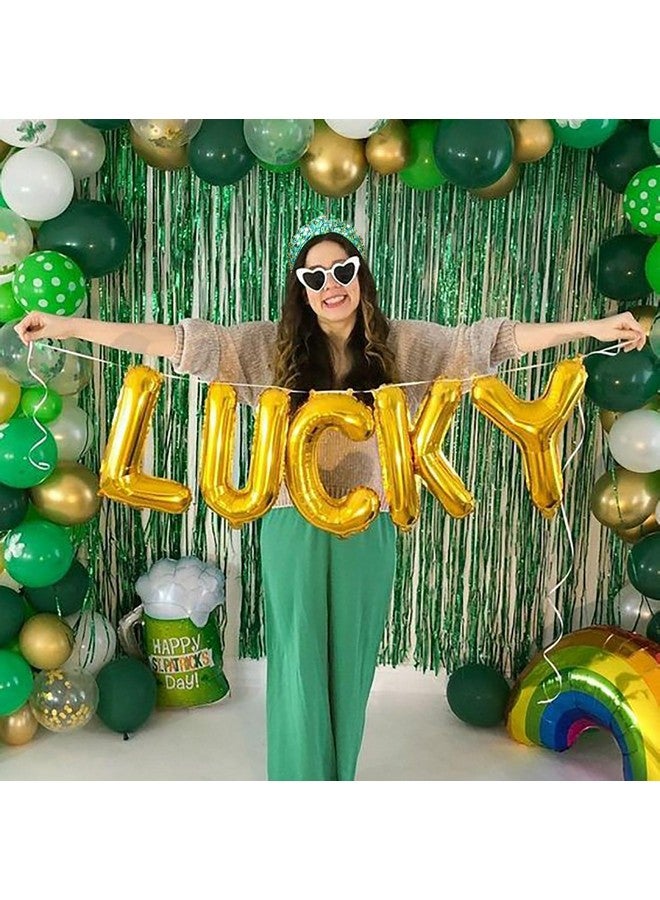 PHALIN St. Patrick’S Day Headband For Women Green Lucky Shamrock Headband Embellished Rhinestone Crystal Pearl Knotted Headband St. Patrick’S Day Hair Accessories Irish Holiday Gifts (Shamrock 3) - Image 3