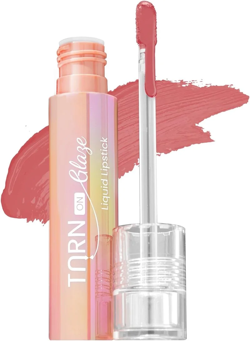 سويس بيوتي Swiss Beauty Select Turn on Glaze Liquid Lipstick| Vinyl- Like-Shine | Infused with Vitamin E and Argon Oil | Shade- Glaze Rose, 3ml |