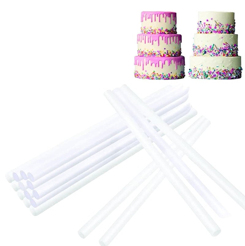 Bake House Plastic White Dowel Rods for Tiered Cake Construction 30 cm x 1 cm 16 Pieces 8 x 2 pack off 16  - Image 4