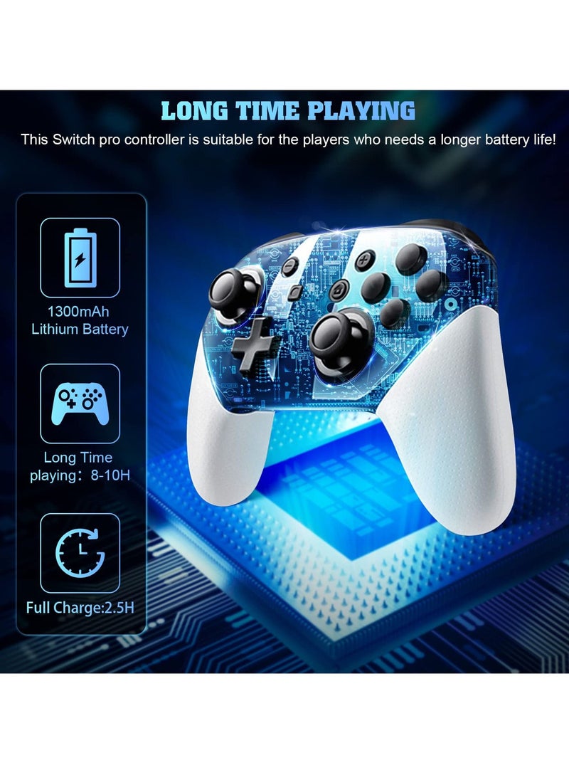 Generic - Nintendo Switch Pro Controller Wireless Compatible with Nintendo Switch Supports Gyro Axis Double Impact - Image 1