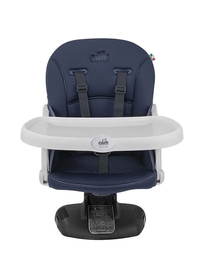 cam Idea Booster Baby Feeding Chair, Snack Seat, Smart Pop, Portable, Booster Seat With Tray Eating, Dinning Lightweight, Compact Fold, Travel - Blue - Image 2