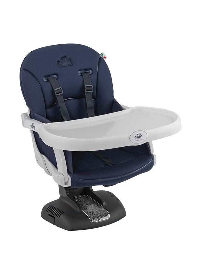 cam Idea Booster Baby Feeding Chair, Snack Seat, Smart Pop, Portable, Booster Seat With Tray Eating, Dinning Lightweight, Compact Fold, Travel - Blue - Image 1