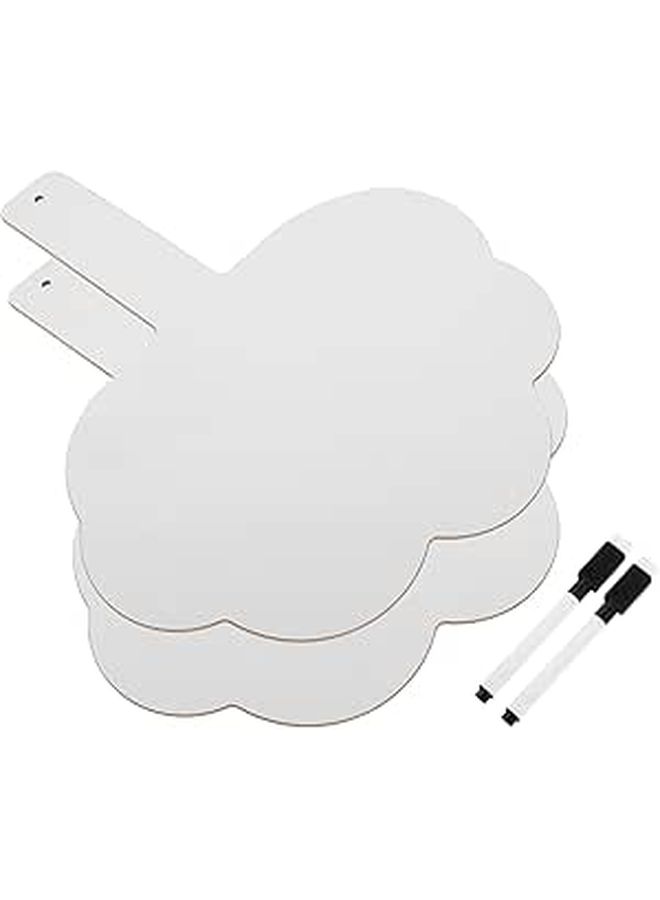 Double Sided Dry Erase Paddles 2 Pack for Classroom Voting Learning - Image 1