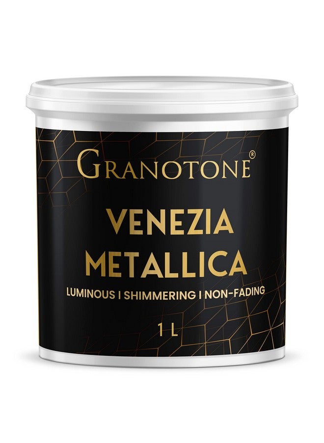GRANOTONE Acrylic Venezia Metallic Colour, Non-Fading & Shimmering Metallic Acrylic Paint with Rich Pigments, Non-Toxic Metallic Colours Ideal for Kids, Artist & Beginners, 1 L (Copper)