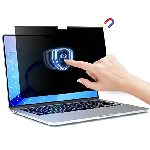 ZOEGAA MacBook Pro 14 inch Privacy Screen, Magnetic Privacy Screen for Macbook Pro 14 inch 2021~2026 (M1, M2, M3, M4, M5, Pro, Max), Removable Anti-Peeping,Anti Blue Light,Anti Glare Screen Protector - Image 1