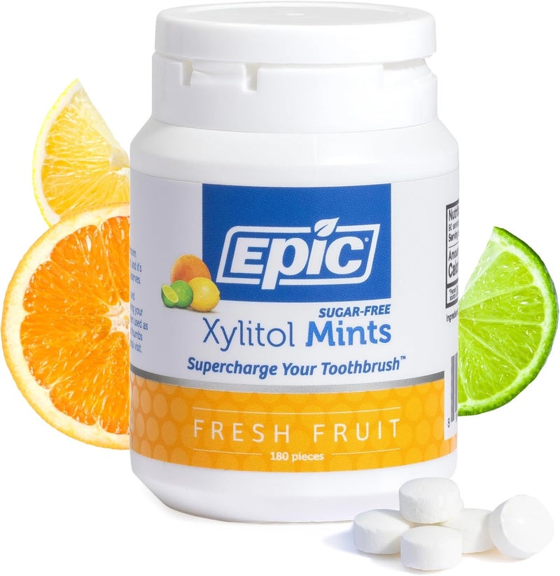 Epic Xylitol Sweetened Breath Mints - Fresh Fruit Flavor - Image 1