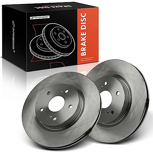 A-Premium 11.60 inch (295mm) Front Vented Disc Brake Rotors Compatible with Select Suzuki Models - Grand Vitara 2006 2007 2008 2009 2010 2011 2012 2013, 2-PC Set - Image 1